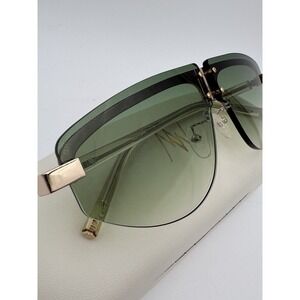 Matthew Williamson For Linda Farrow Sunglasses Hyacinth Gold Mint Green Gradient
